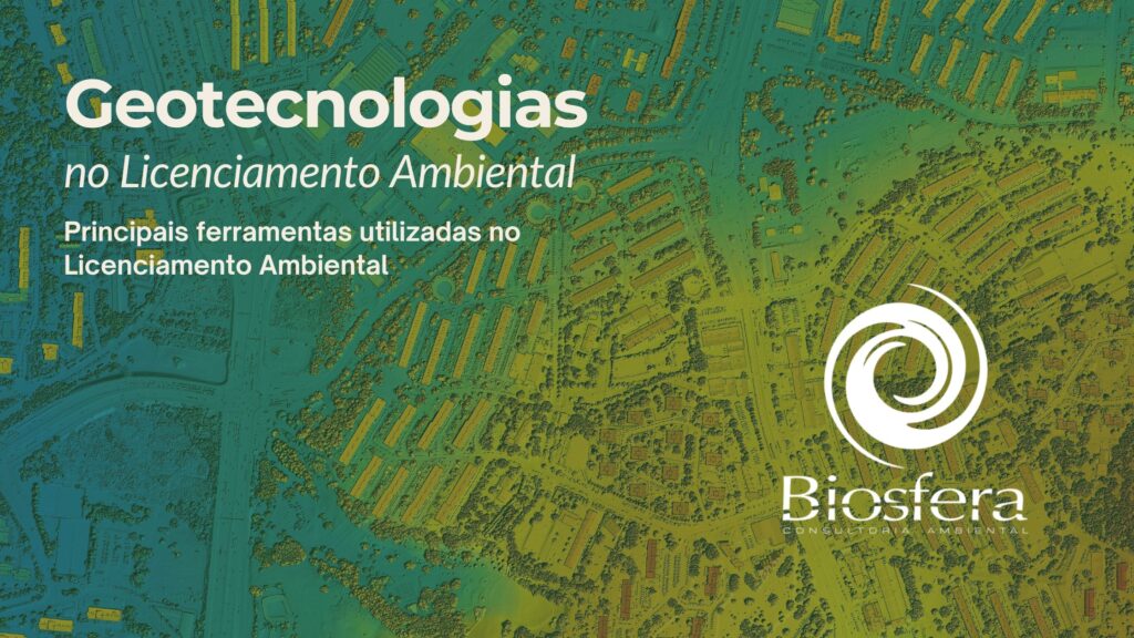 imagem de satélite com o titulo Geotecnologias